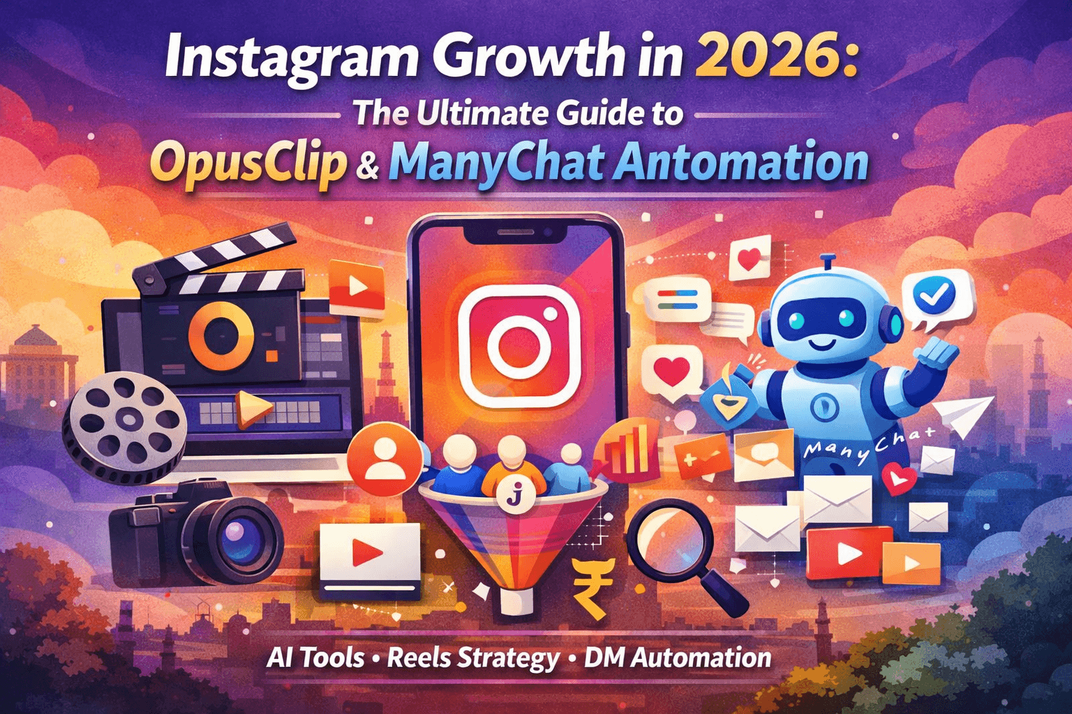 Instagram Growth in 2026 India: Ultimate Guide to OpusClip & ManyChat ...